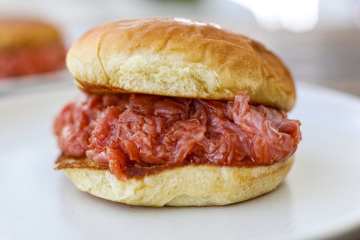 chipped chopped ham barbecue sandwich - healthyish foods