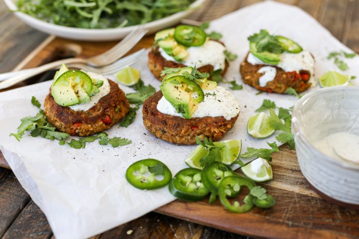 Spicy Tuna Cakes with Lime Crema – Healthyish Foods