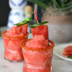 Frozen Watermelon Margarita – Healthyish Foods
