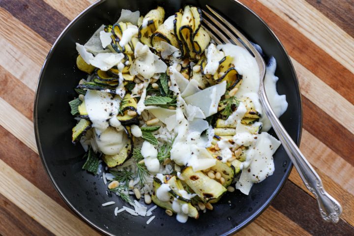 Grilled Zucchini Ribbon Bowls – Healthyish Foods