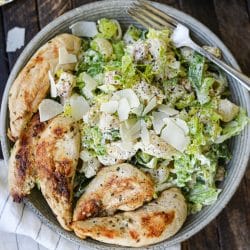 Caesar Pasta Salad with Grilled Chicken – Healthyish Foods