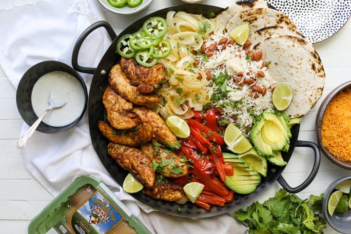 Family Style Chicken Fajitas – Healthyish Foods