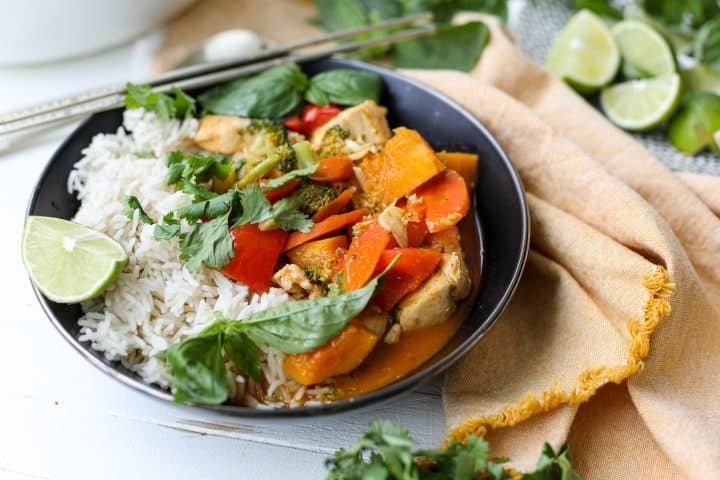 Thai Red Curry Chicken and Vegetables – Healthyish Foods