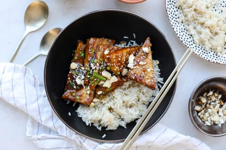 Air Fryer Crispy Tofu with Brown Sauce – Healthyish Foods