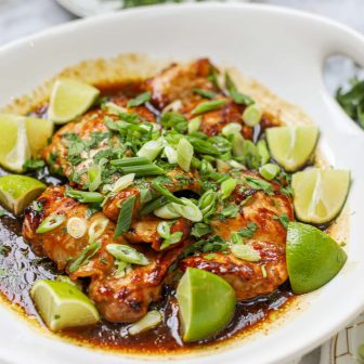Pan Roasted Honey Lime Chicken Thighs – Healthyish Foods