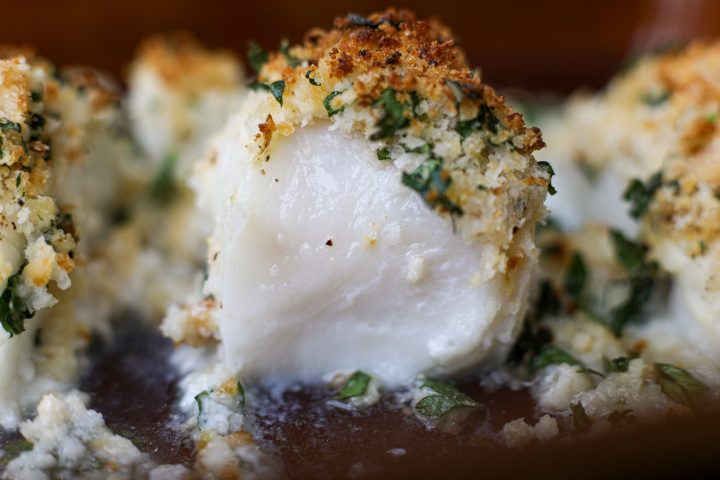 Oven Baked Cod with Buttery Cracker Topping – Healthyish Foods