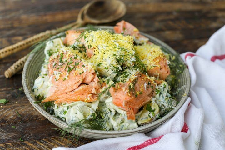 Roasted Salmon Potato Salad - Healthyish Foods
