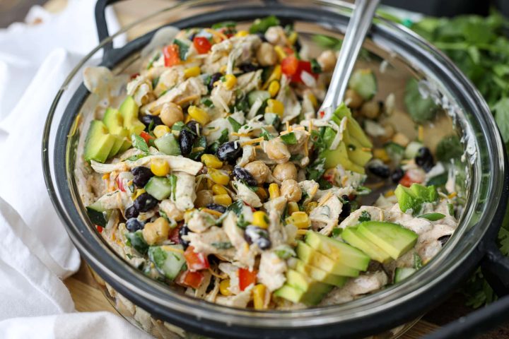 Southwest Shredded Chicken Salad – Healthyish Foods