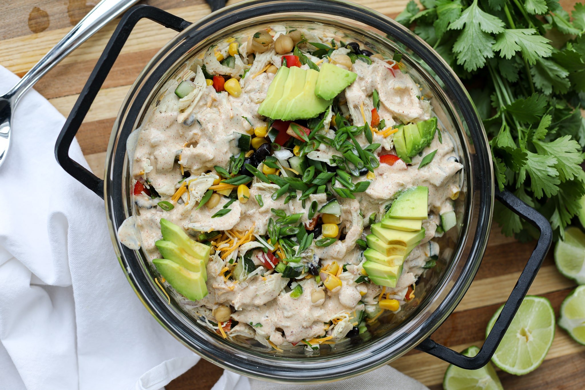 Southwest Shredded Chicken Salad – Healthyish Foods