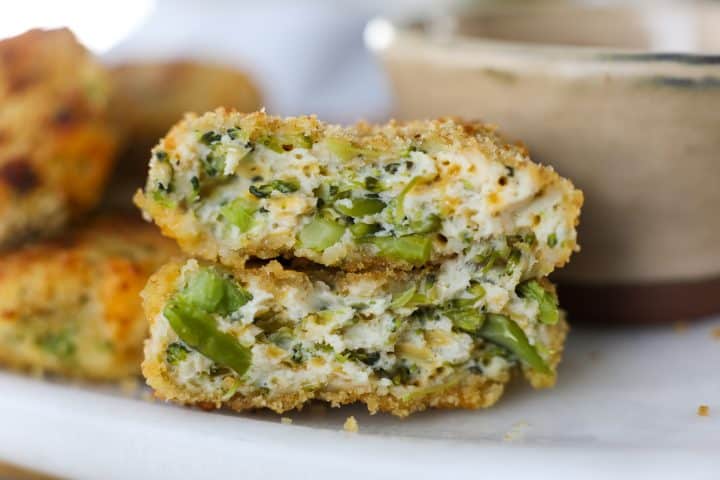 Homemade Broccoli Cheddar Chicken Nuggets - Healthyish Foods