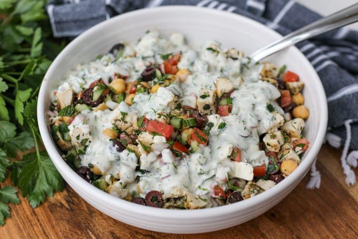 Chopped Greek Chicken Salad – Healthyish Foods