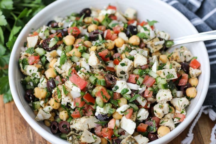 Chopped Greek Chicken Salad – Healthyish Foods