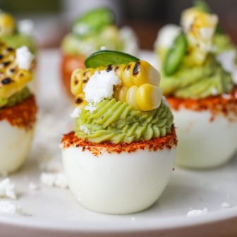 Street Corn Deviled Eggs – Healthyish Foods