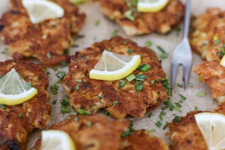 Cheesy Chicken and Corn Fritters - Healthyish Foods