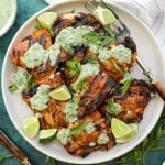 Peruvian Inspired Grilled Chicken Thighs with Green Goddess Dressing – Healthyish Foods