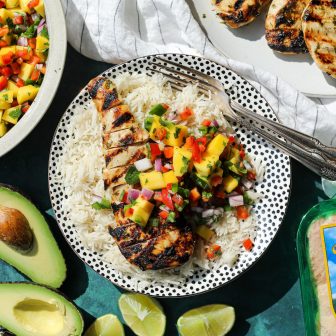 Grilled Cilantro Lime Chicken with Mango Salsa – Healthyish Foods