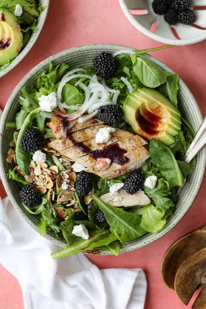 Grilled Chicken Blackberry Salad – Healthyish Foods