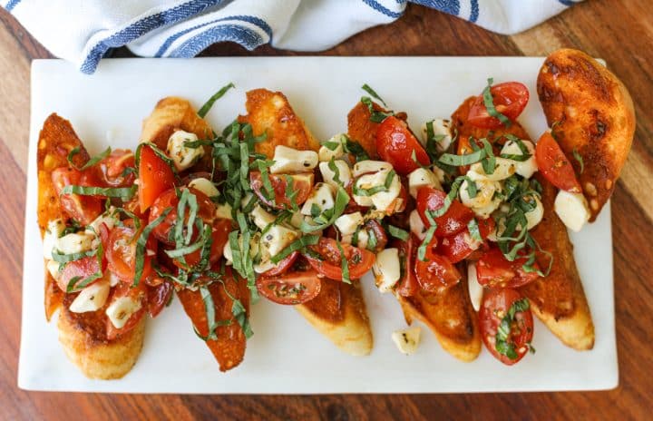 Bruschetta with Spicy Toasted Calabrian Butter Baguettes – Healthyish Foods
