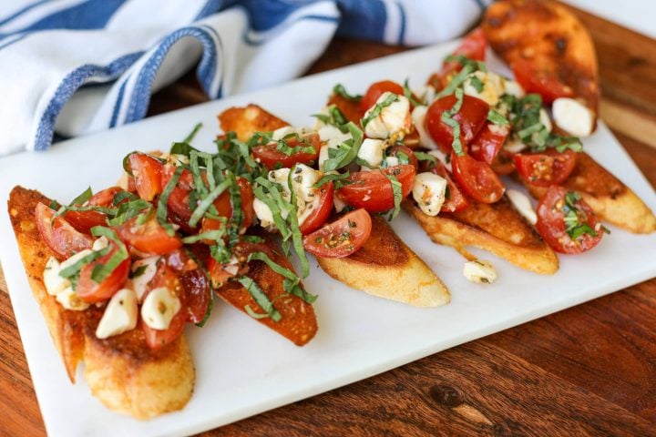 Bruschetta with Spicy Toasted Calabrian Butter Baguettes – Healthyish Foods