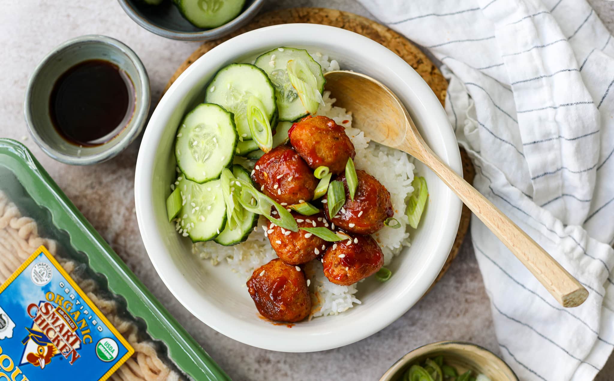 Firecracker Chicken Meatballs - Healthyish Foods