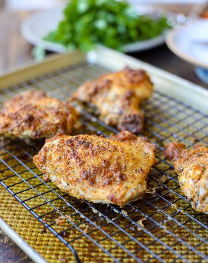 Oven Baked Crispy Chicken Thighs – Healthyish Foods