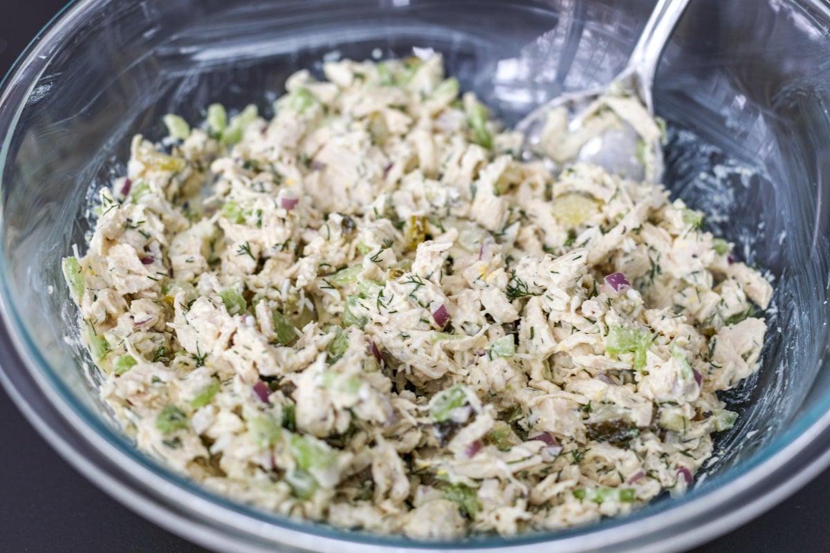 mixed pickle chicken salad.