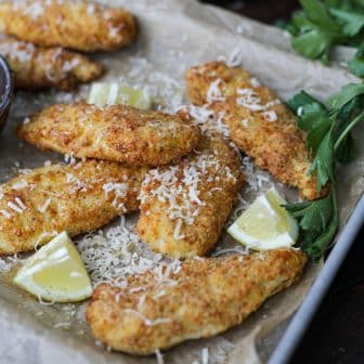 Air Fryer Cacio e Pepe style Chicken Tenders – Healthyish Foods