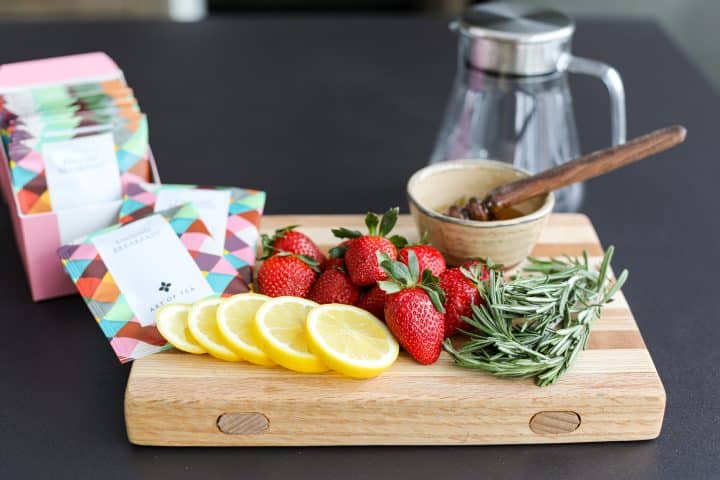 Strawberry Lemon Infused Iced Tea – Healthyish Foods