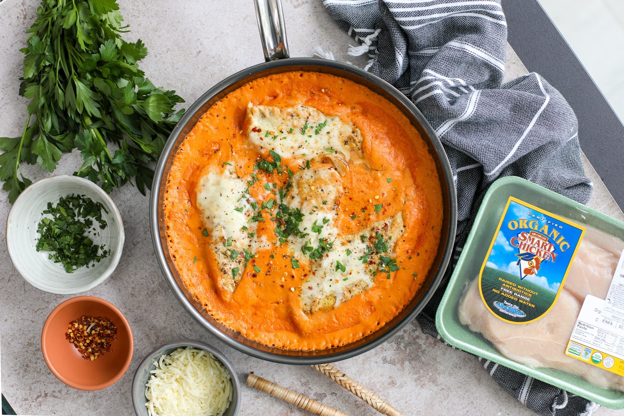 Finished Image, Sautéed Chicken with Creamy Cashew Sauce – Healthyish Foods