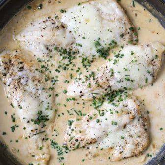 Close up - Creamy Garlic Chicken – Healthyish Foods