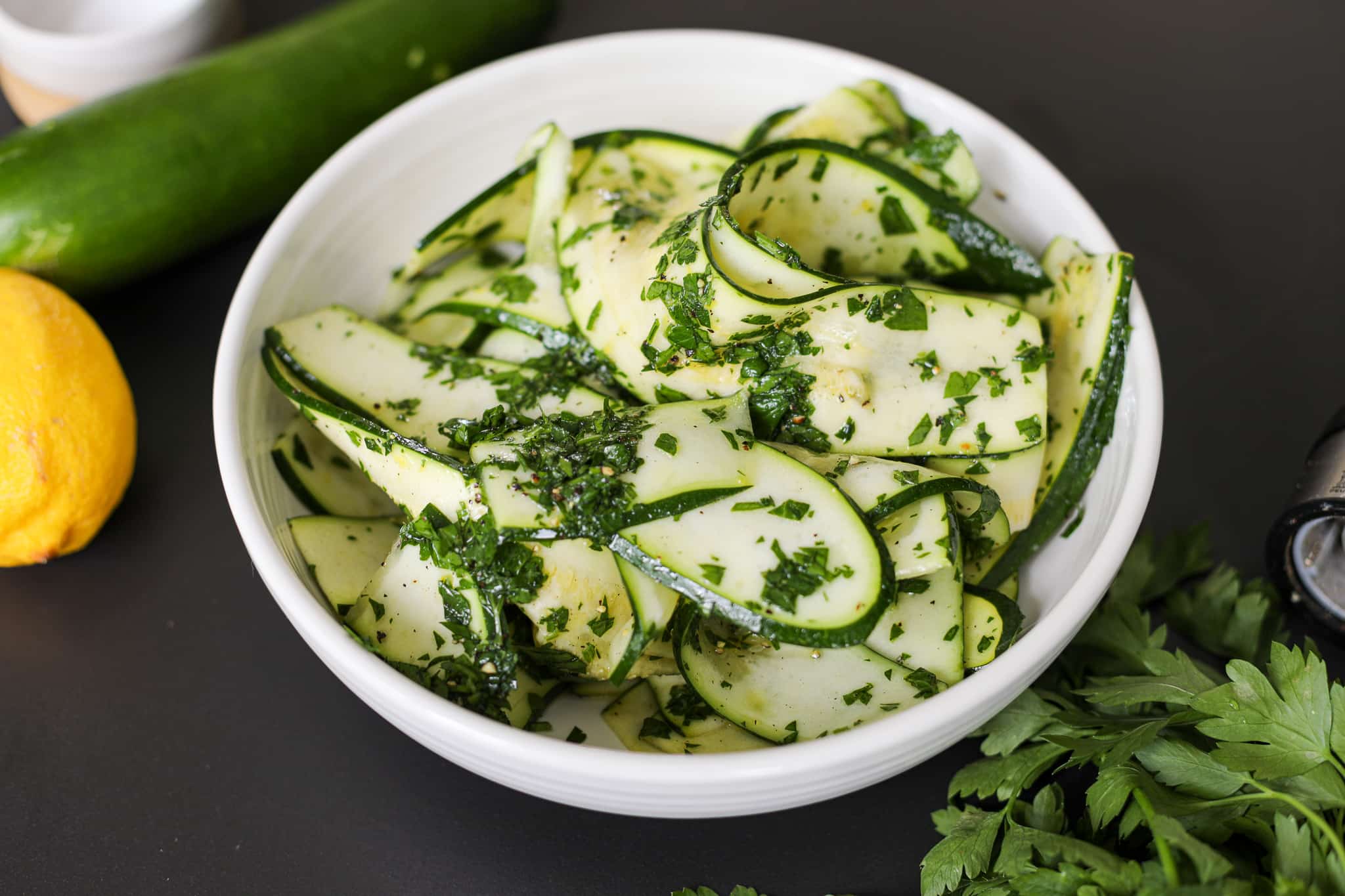 plated shot - Zucchini Salad – Healthyish Foods