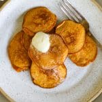 overhead image - Healthy Sweet Potato Pancakes (gluten-free, dairy-free and refined sugar-free) – Healthyish Foods