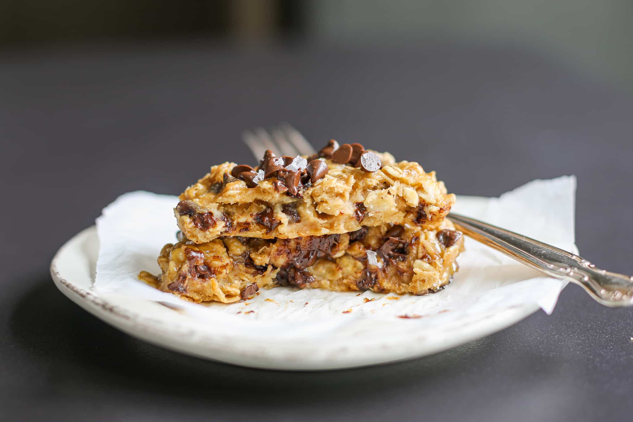 center shot of the flourless Peanut Butter Oatmeal Cookie (Single Serving)
