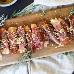 Crispy Prosciutto Wrapped Boursin Cheese with Honey and Chopped Nuts (Four Ingredients) – Healthyish Foods