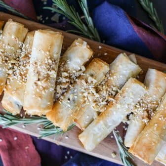 Crispy Phyllo Wrapped Brie Roll-Ups (Air Fryer) – Healthyish Foods