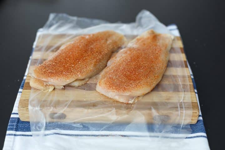 seasoned chicken breasts.