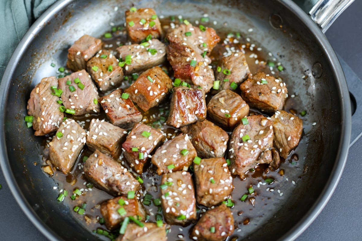 Steak Bites with Garlic Soy Butter – Healthyish Foods