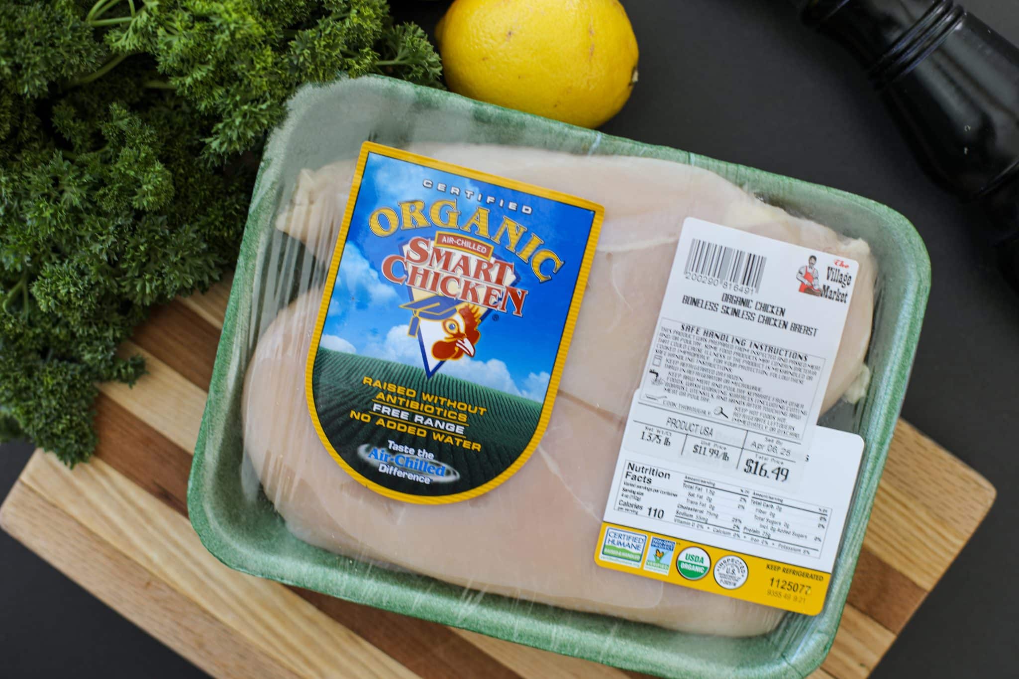 smart chicken in packaging. 
