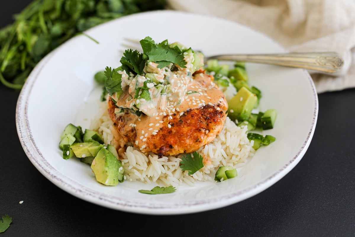 Spicy Salmon Burgers – Healthyish Foods