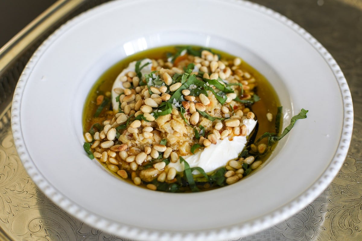 Burrata Artichoke Bruschetta Dip