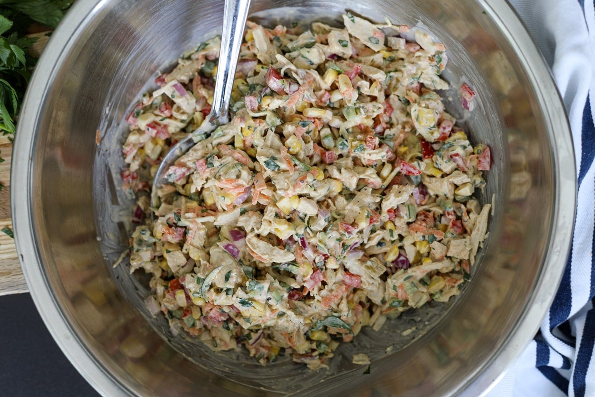 Garden Vegetable Chicken Salad - Healthyish Foods