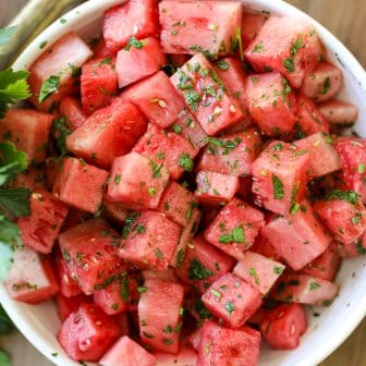easy watermelon salad - Healthyish Foods