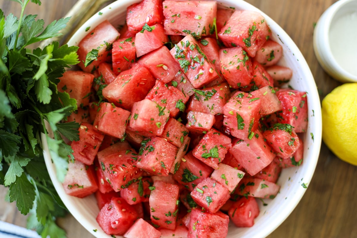 easy watermelon salad - Healthyish Foods
