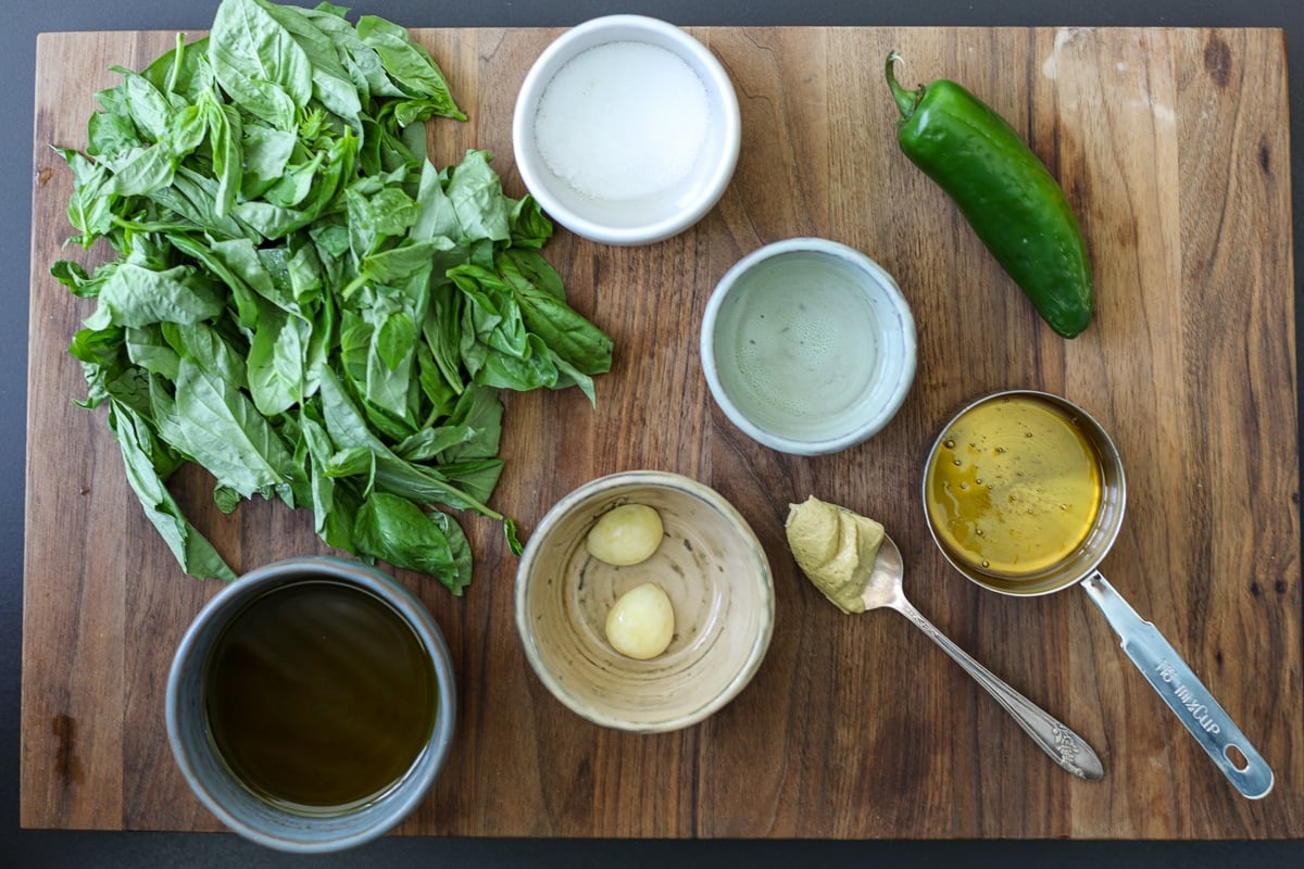 jalapeno basil vinaigrette ingredients.
