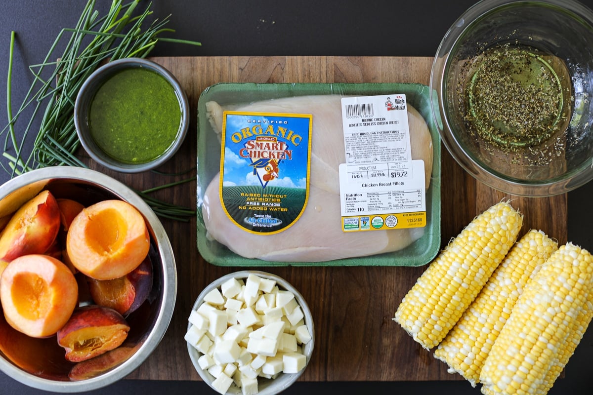 grilled chicken salad ingredients.
