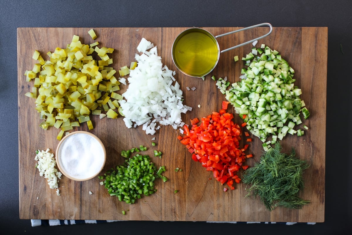 ingredients needed for pickle de gallo.