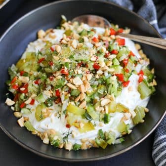 High Protein Pickle De Gallo Dip: Healthyish Foods