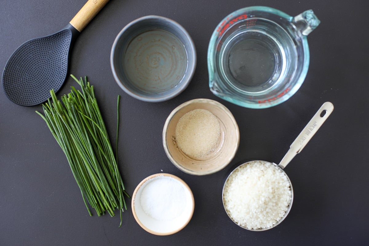 sticky rice ingredients. 