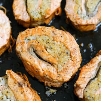 Spicy Salmon Sticky Rice Roll Ups: Healthyish Foods