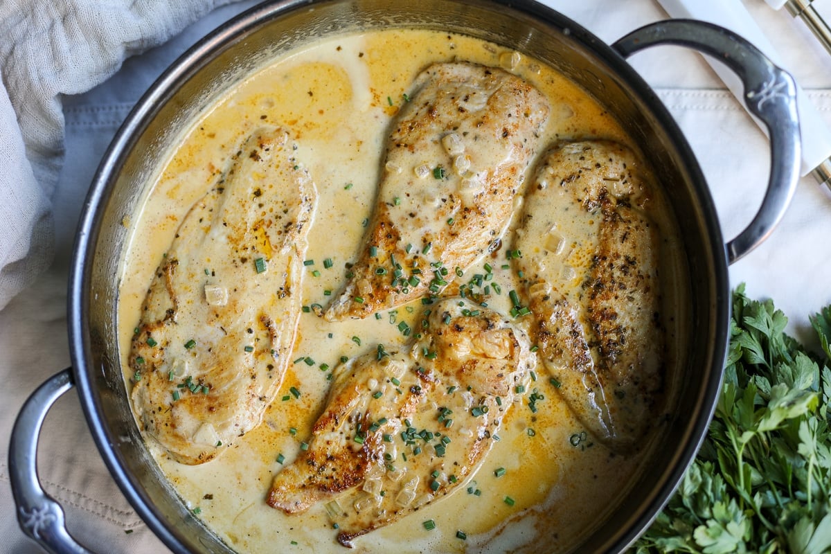 Blackened Chicken in Creamy Mustard Sauce: Healthyish Foods